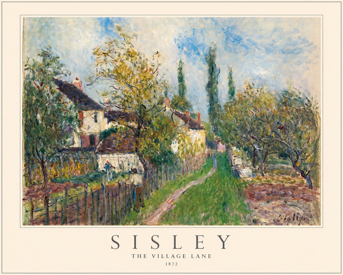 Sisley The Village Lane No1 - Affiche