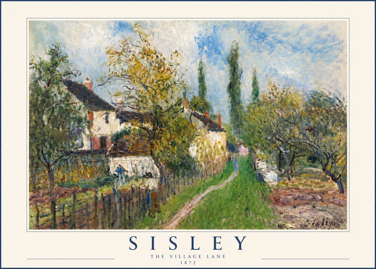 Sisley The Village Lane No4 - Affiche