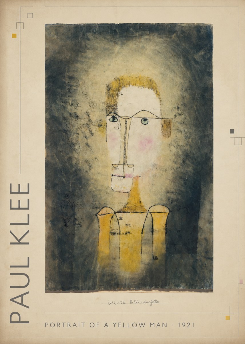 Paul Klee Portrait of a Yellow Man No1 - Affiche