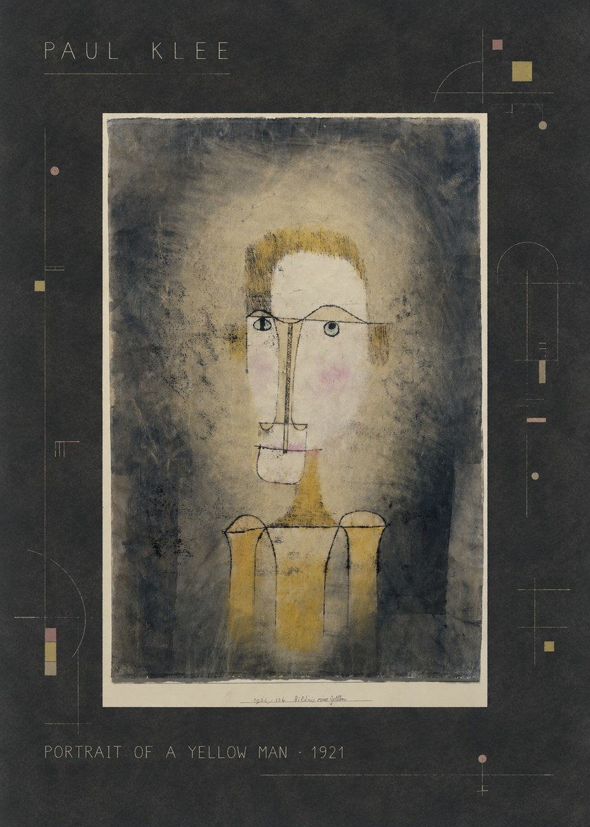 Paul Klee Portrait of a Yellow Man No2 - Affiche
