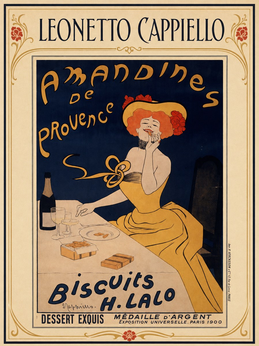 Leonetto Cappiello Amandines De Provence Biscuits H. Lalo I No1 - Affiche
