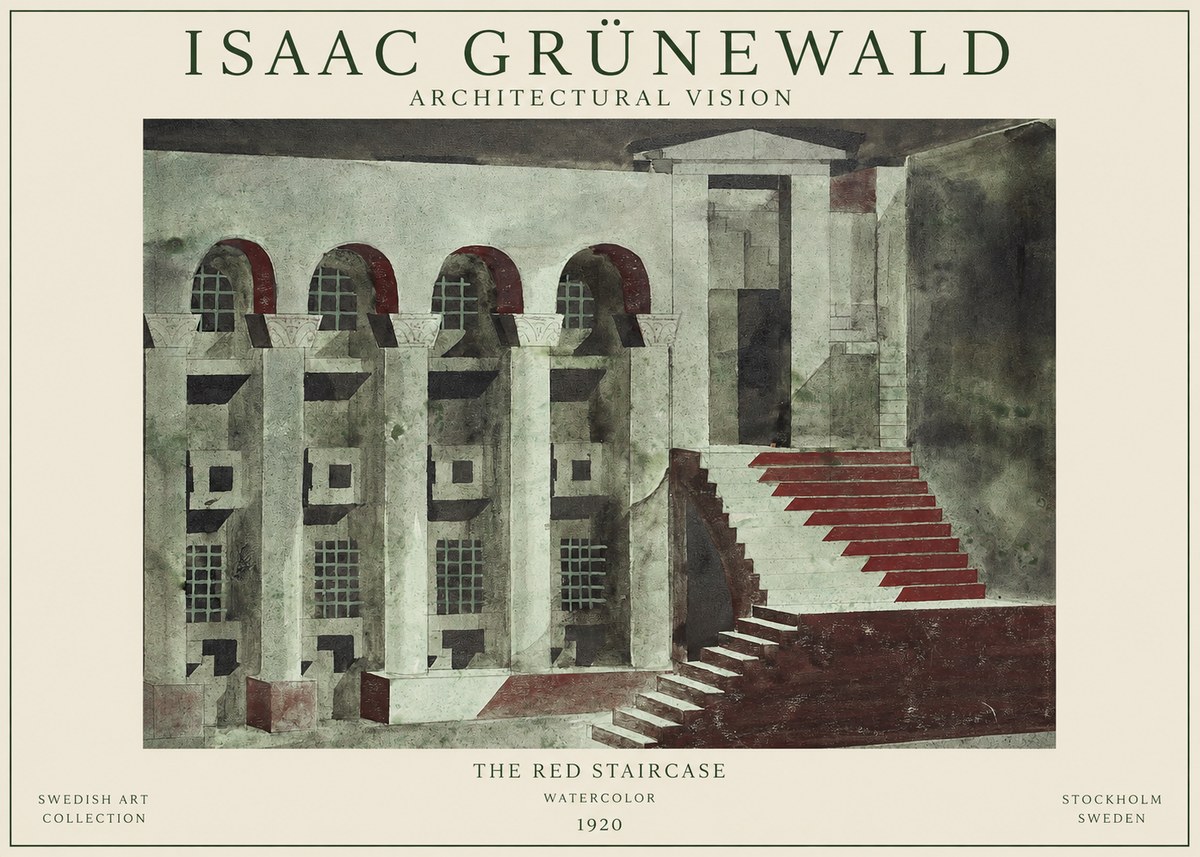 Isaac Grünewald The Steps of Silence No2 - Affiche