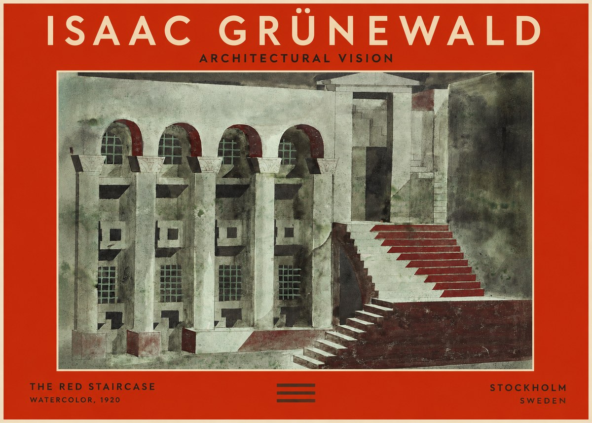 Isaac Grünewald The Steps of Silence No3 - Affiche