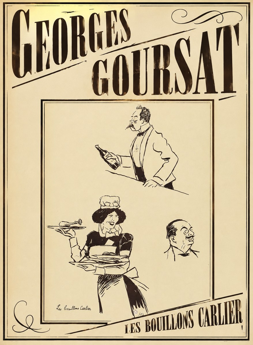 Georges Goursat Les Bouillons Carlier I No3 - Affiche