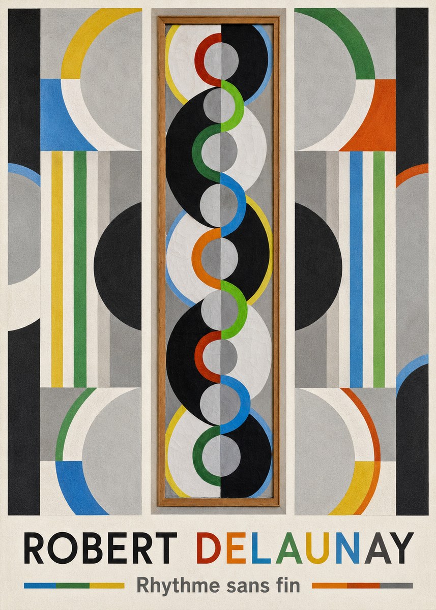 Robert Delaunay Rythme Sans Fin II No1 - Affiche