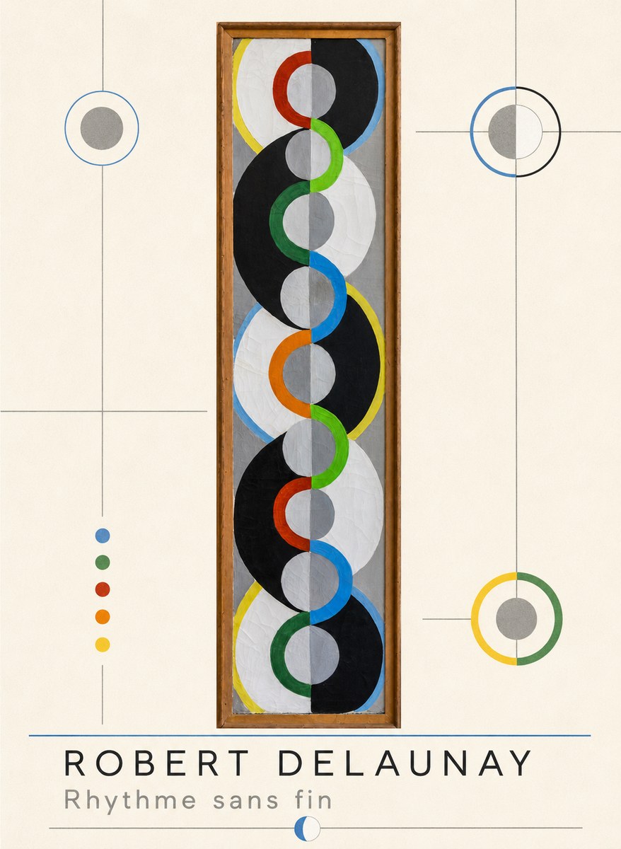 Robert Delaunay Rythme Sans Fin II No3 - Affiche