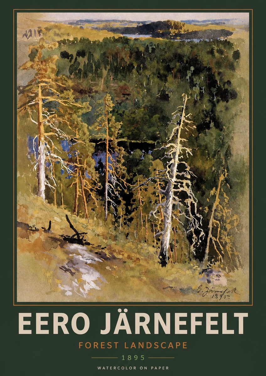 Eero Järnefelt Forest Landscape II No2 - Affiche