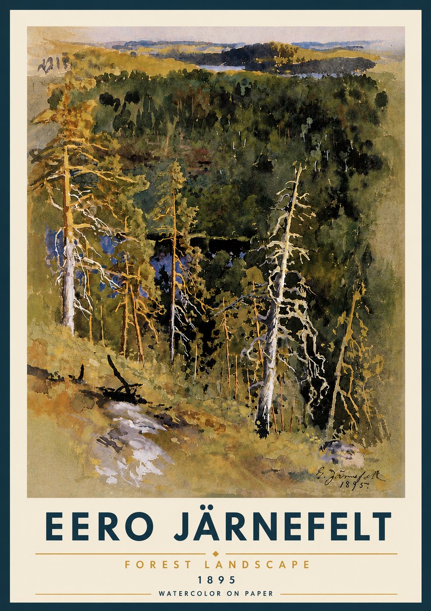 Eero Järnefelt Forest Landscape II No5 - Affiche