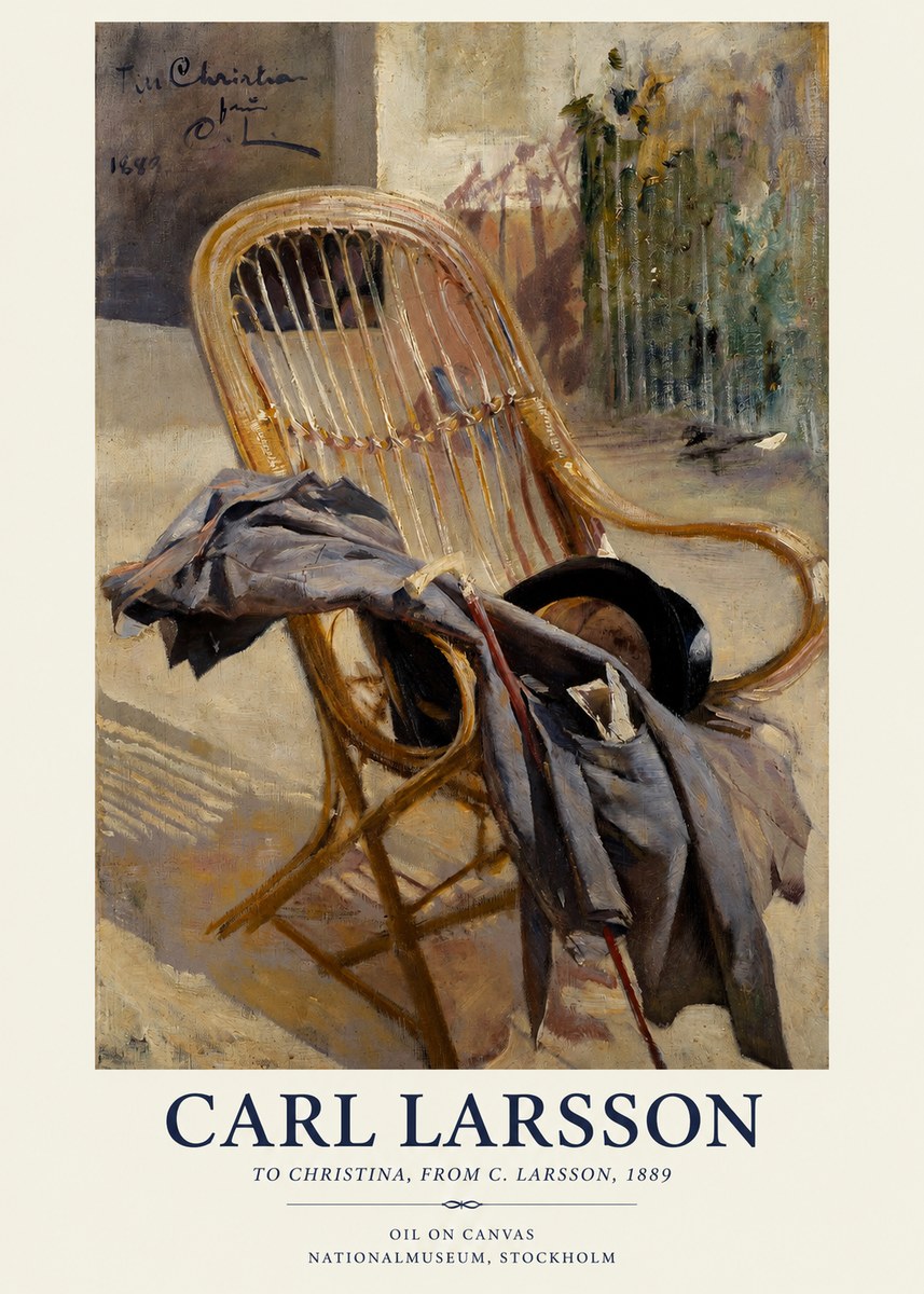 Carl Larsson To Christina, from C. Larsson, 1889 No1 - Affiche