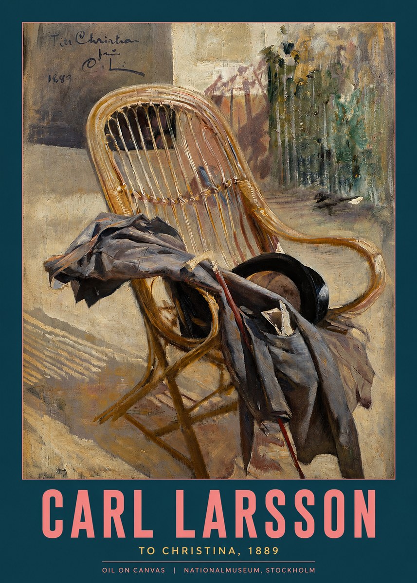 Carl Larsson To Christina, from C. Larsson, 1889 No2 - Affiche