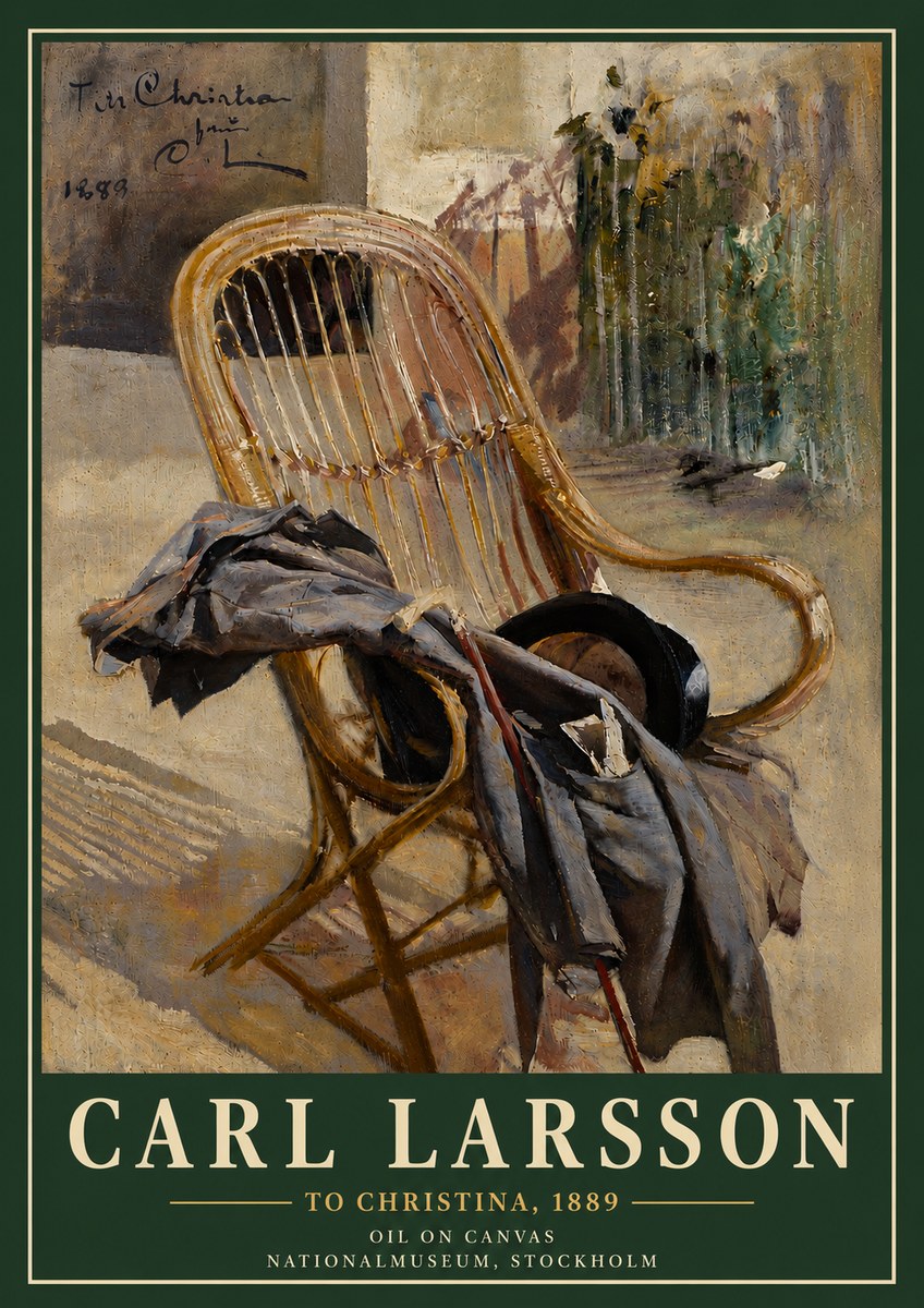 Carl Larsson To Christina, from C. Larsson, 1889 No5 - Affiche