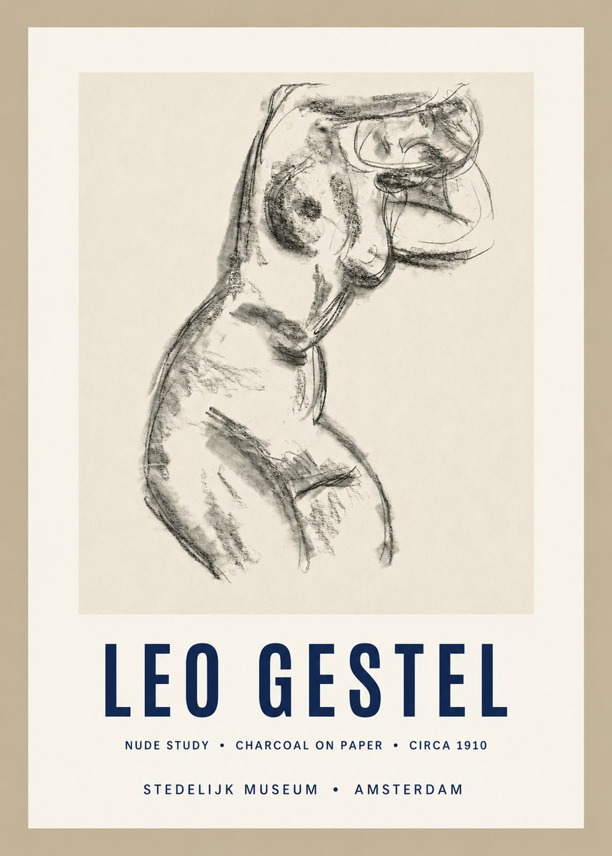 Leo Gestel Study of a Female Nude No3 - Affiche