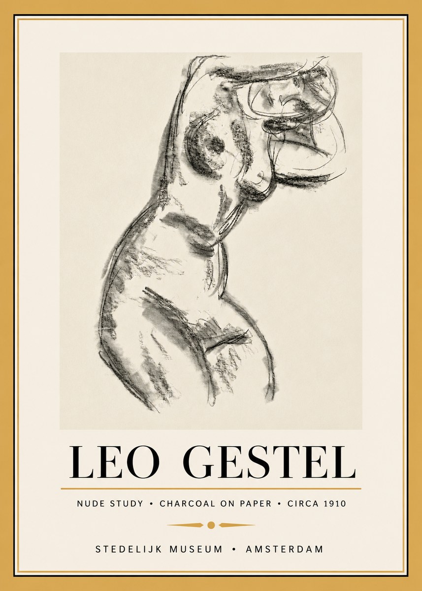 Leo Gestel Study of a Female Nude No5 - Affiche