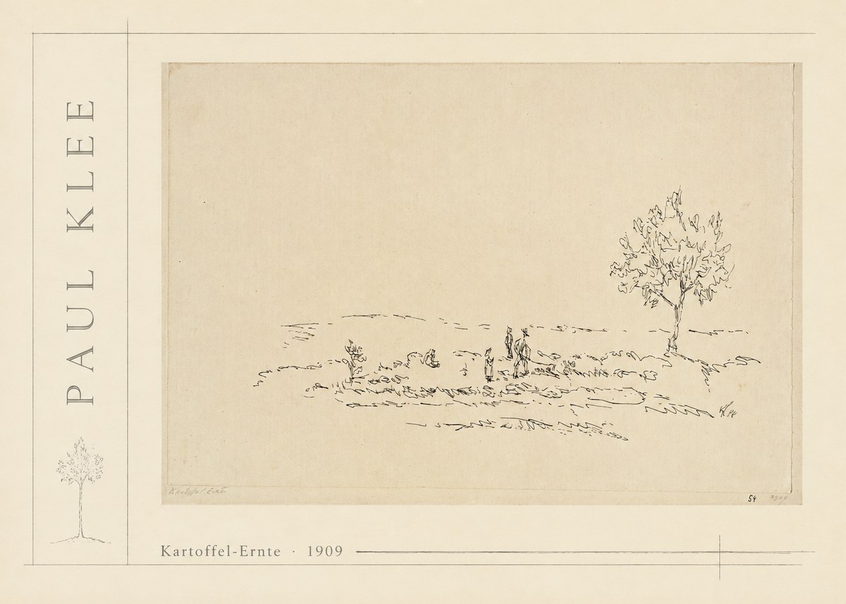 Paul Klee Kartoffel-ernte No2 - Affiche