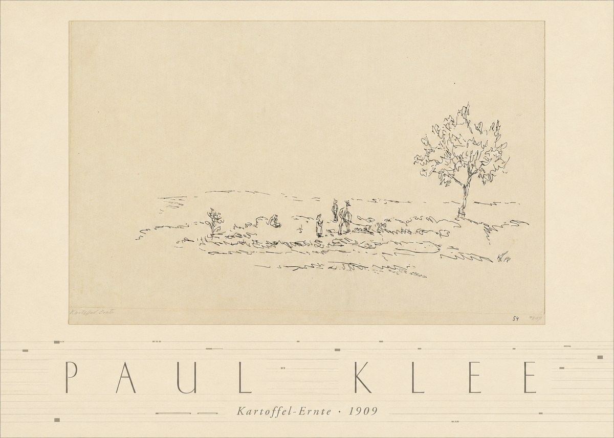 Paul Klee Kartoffel-ernte No3 - Affiche