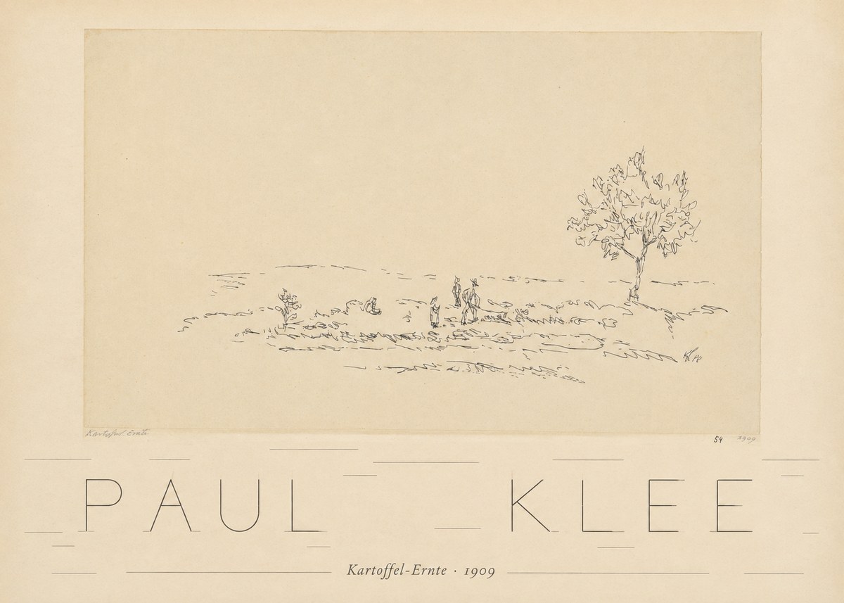 Paul Klee Kartoffel-ernte No6 - Affiche