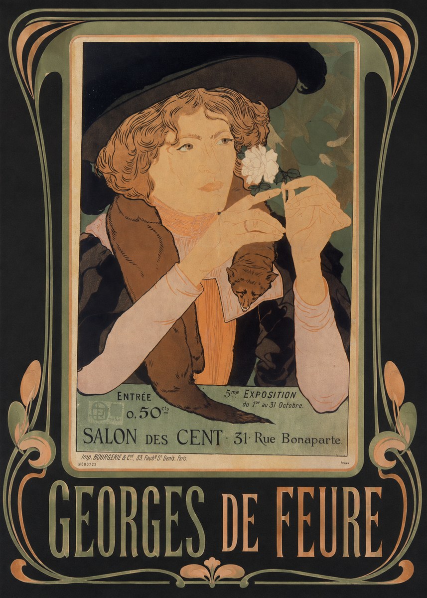 Georges de Feure Salon Des Cent No3 - Affiche