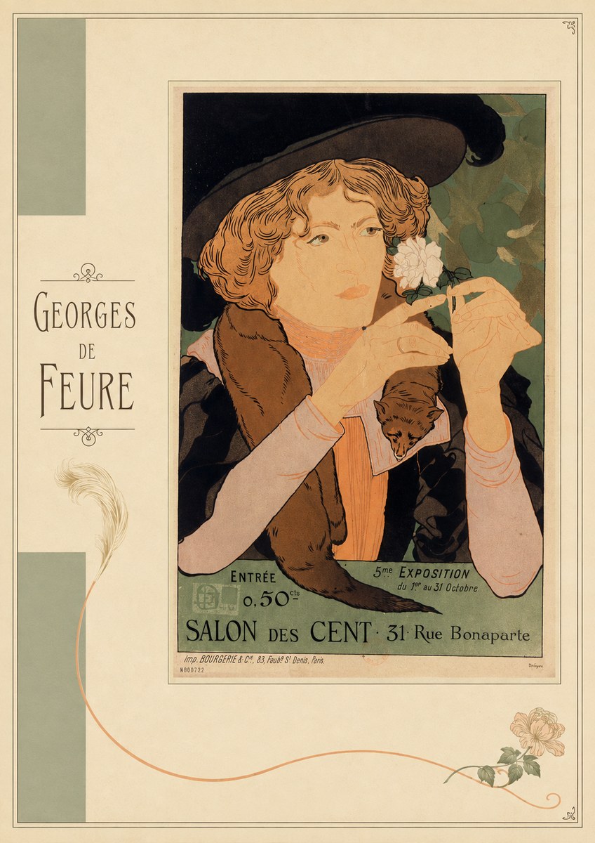 Georges de Feure Salon Des Cent No4 - Affiche