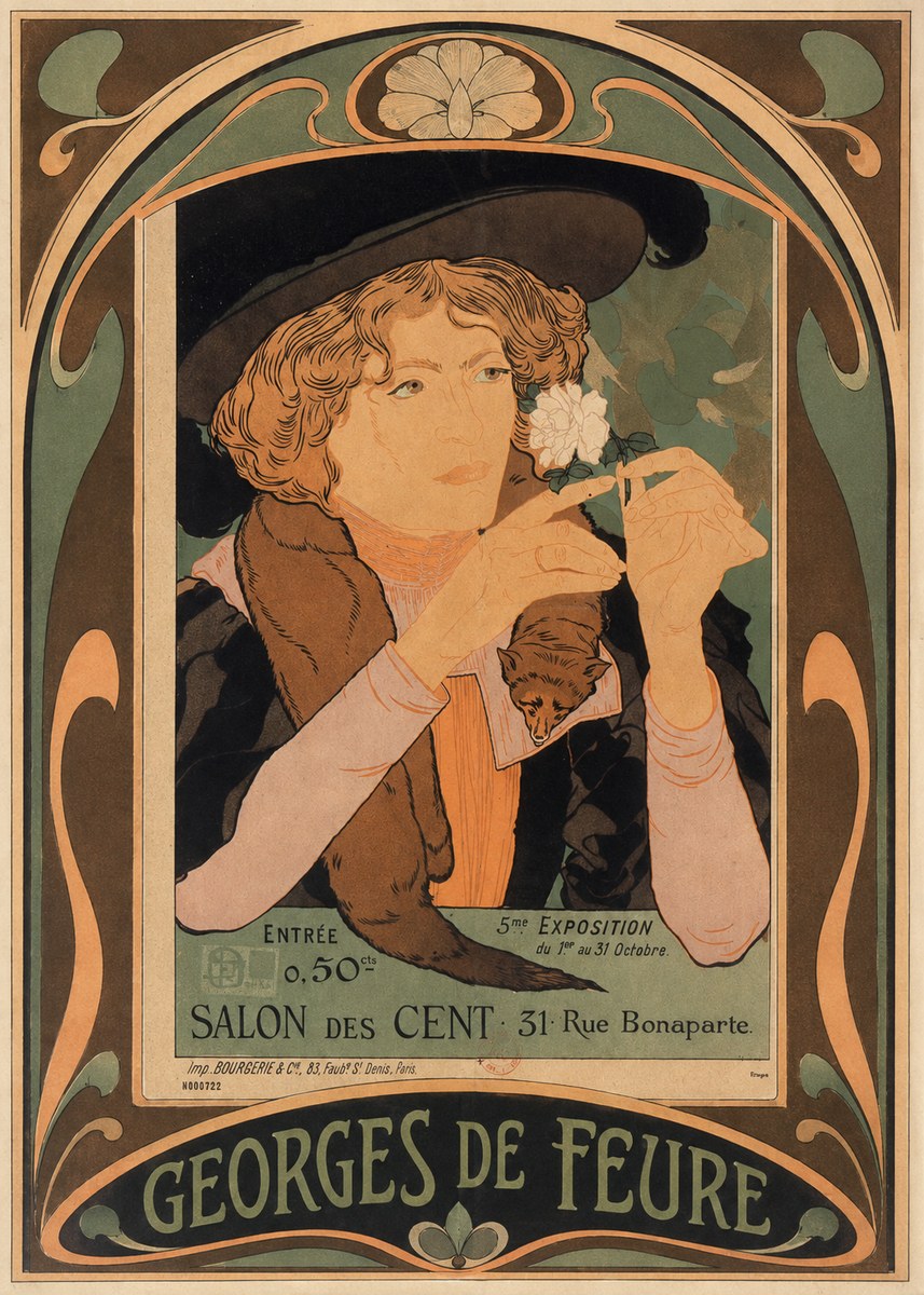 Georges de Feure Salon Des Cent No5 - Affiche