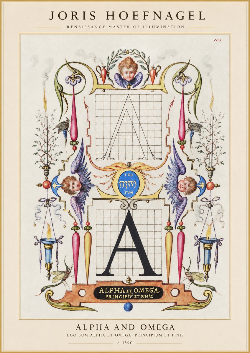Joris Hoefnagel Alpha and Omega No1 - Affiche