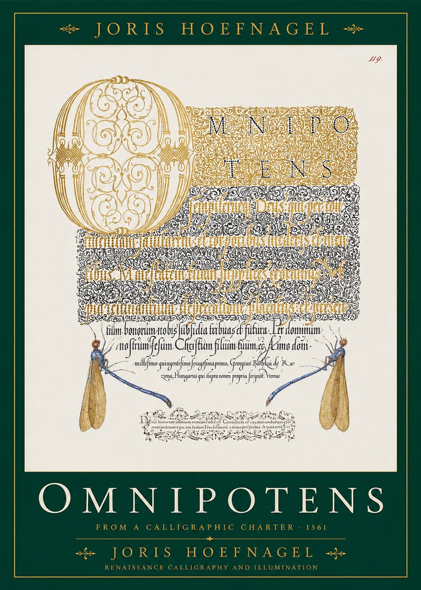 Joris Hoefnagel Omnipotens No2 - Affiche