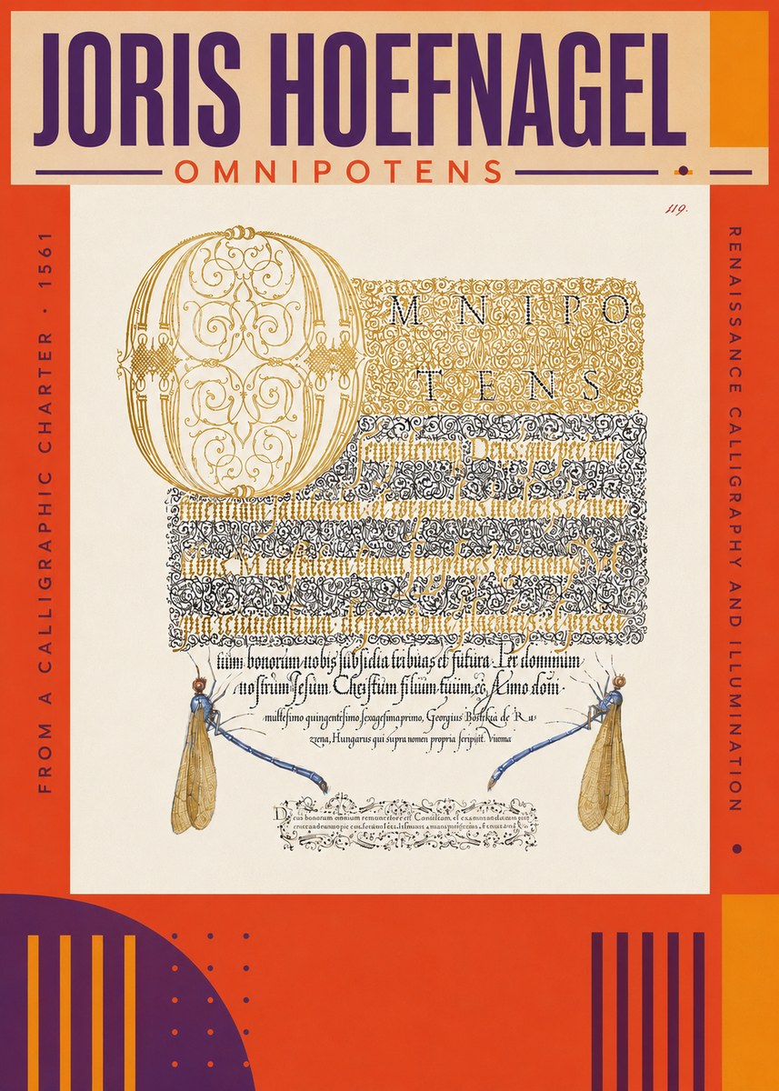 Joris Hoefnagel Omnipotens No3 - Affiche