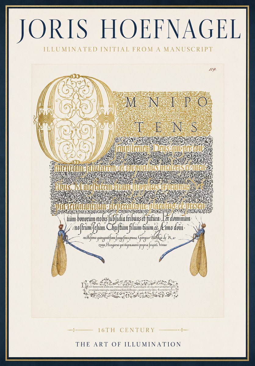 Joris Hoefnagel Omnipotens No4 - Affiche
