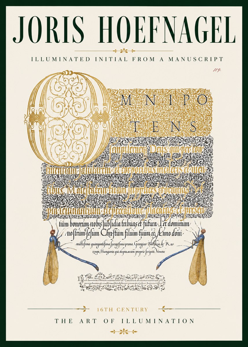 Joris Hoefnagel Omnipotens No6 - Affiche