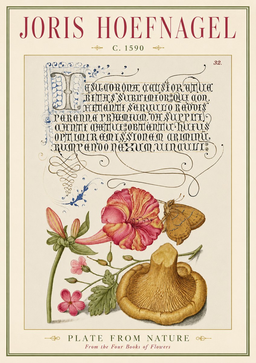 Joris Hoefnagel A Study of Nature II No5 - Affiche