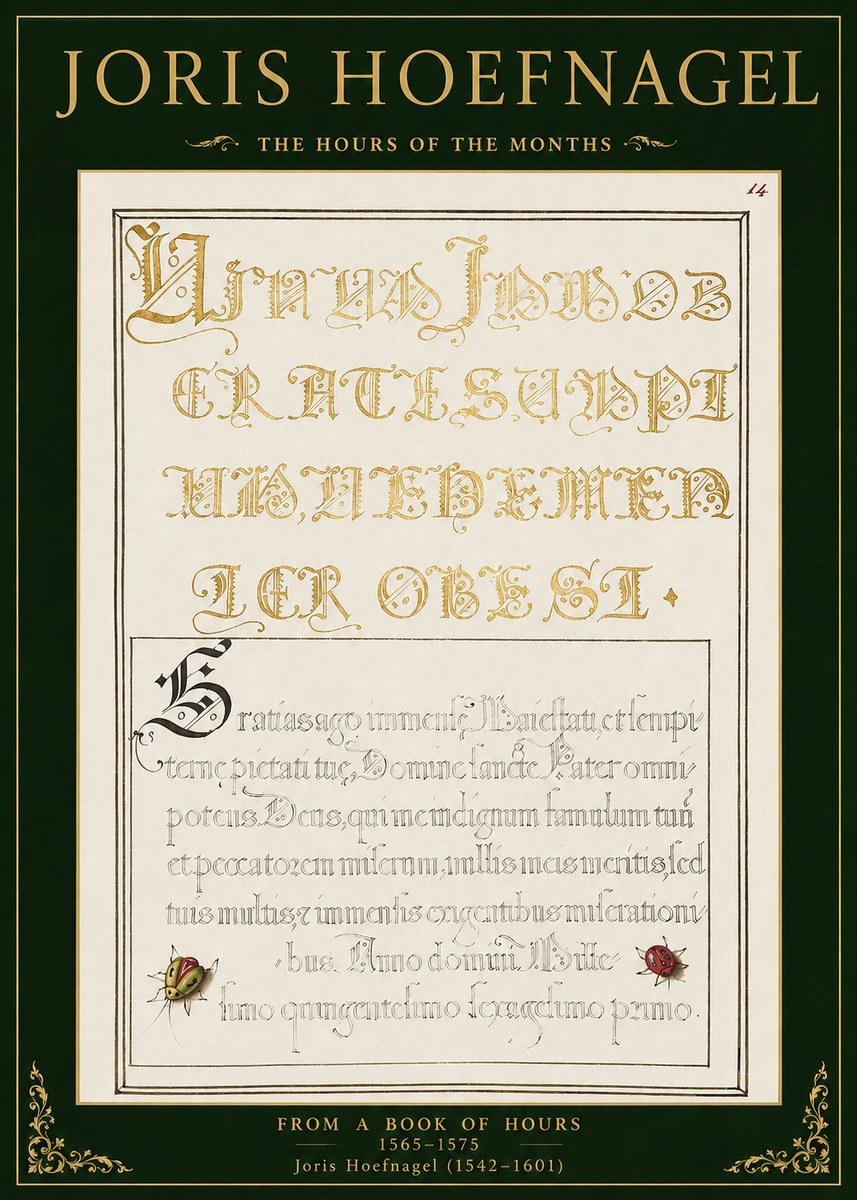 Joris Hoefnagel Gratias Tibi Agimus No2 - Affiche
