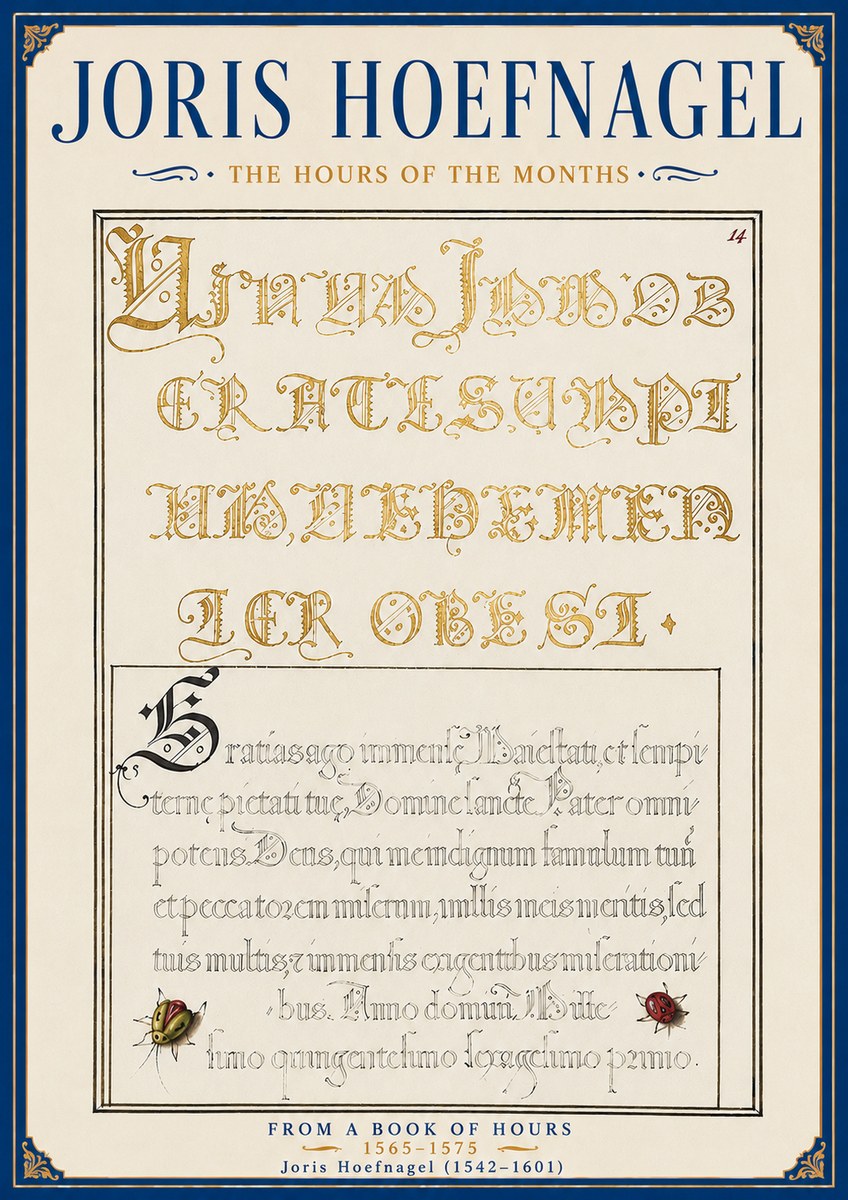 Joris Hoefnagel Gratias Tibi Agimus No6 - Affiche