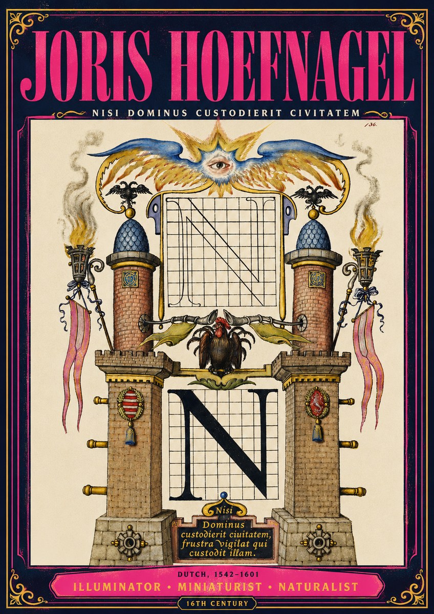 Joris Hoefnagel The Letter N No4 - Affiche