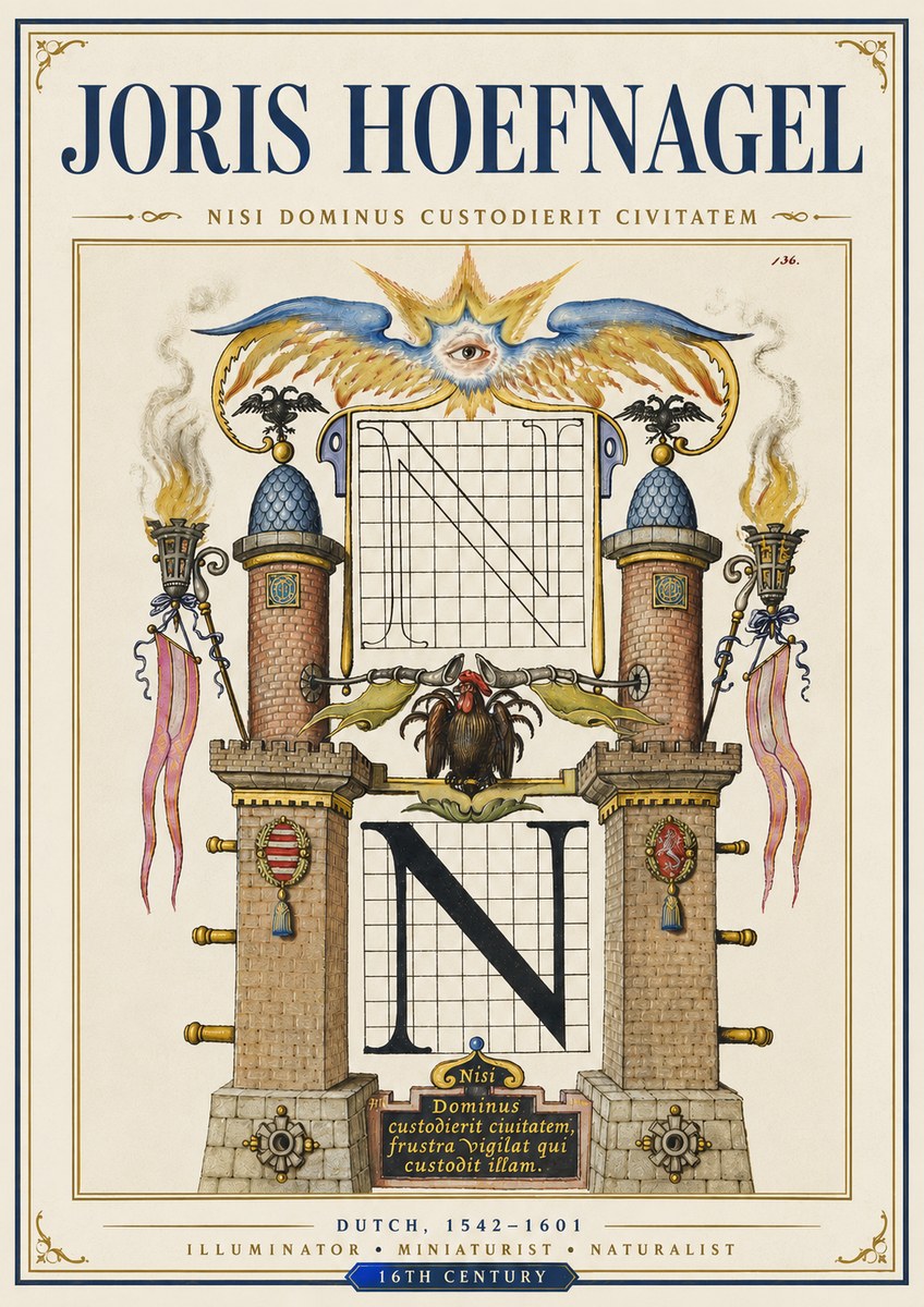 Joris Hoefnagel The Letter N No5 - Affiche