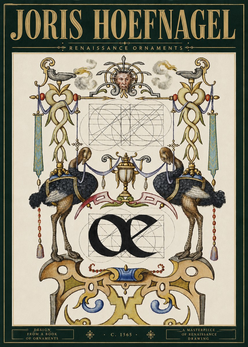 Joris Hoefnagel Ornamental Study I No5 - Affiche