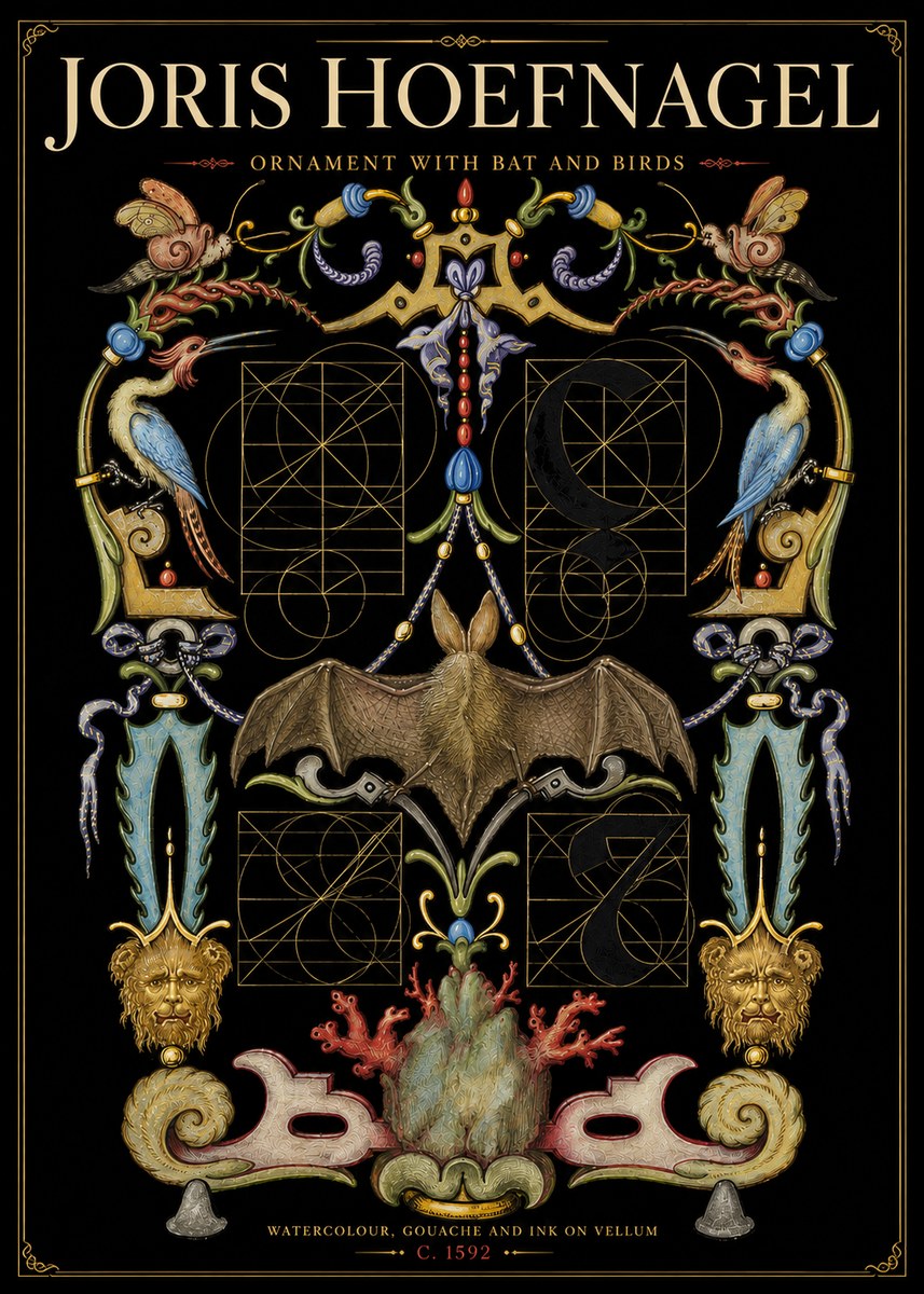 Joris Hoefnagel The Four Elements I No6 - Affiche