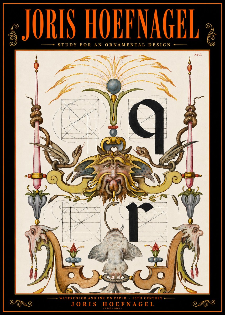Joris Hoefnagel Ornamental Design I No5 - Affiche