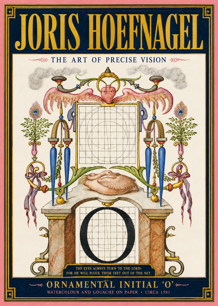 Joris Hoefnagel Ornamental Initial 'O' No2 - Affiche