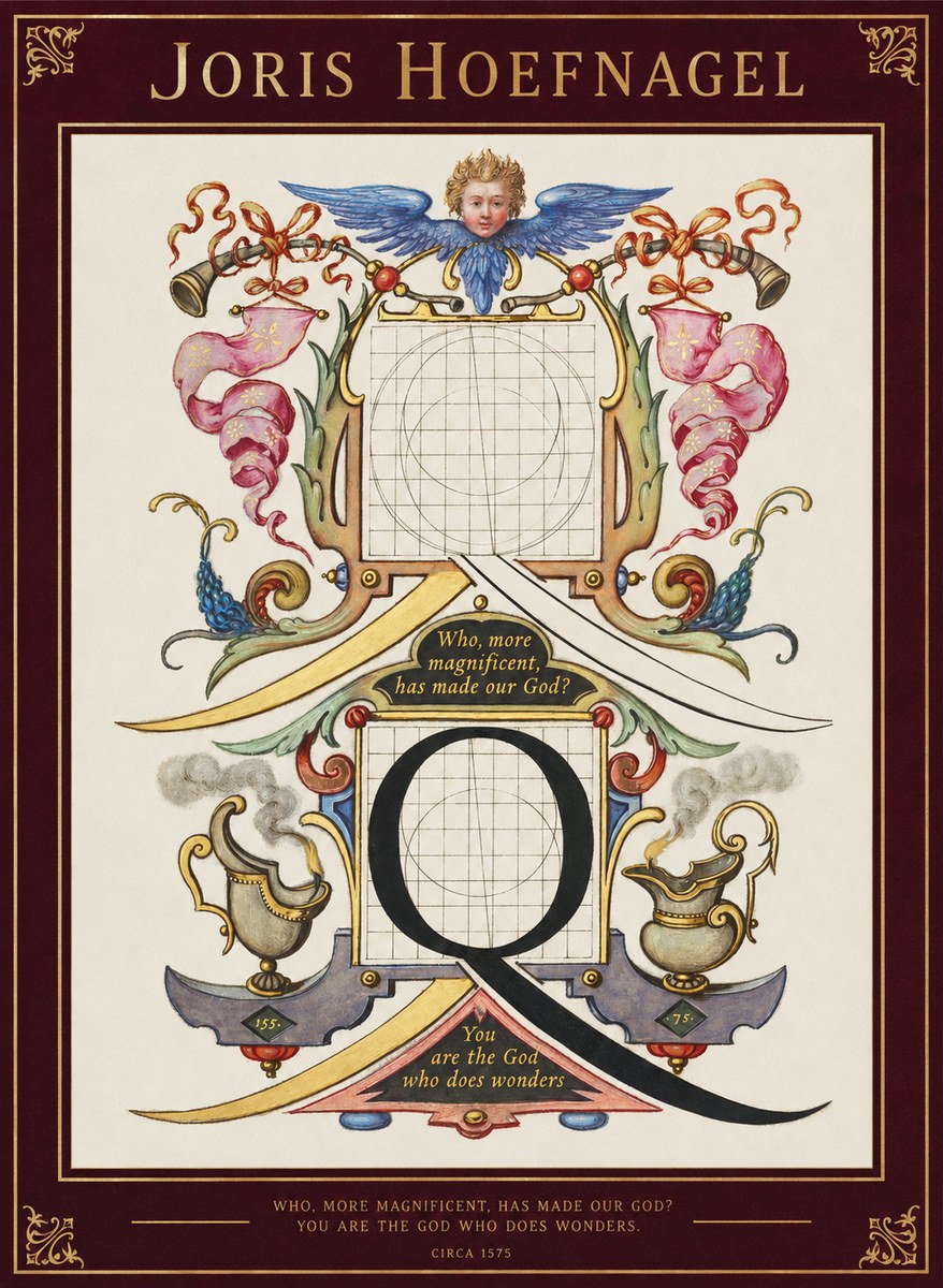 Joris Hoefnagel The Calligraphic Q No2 - Affiche