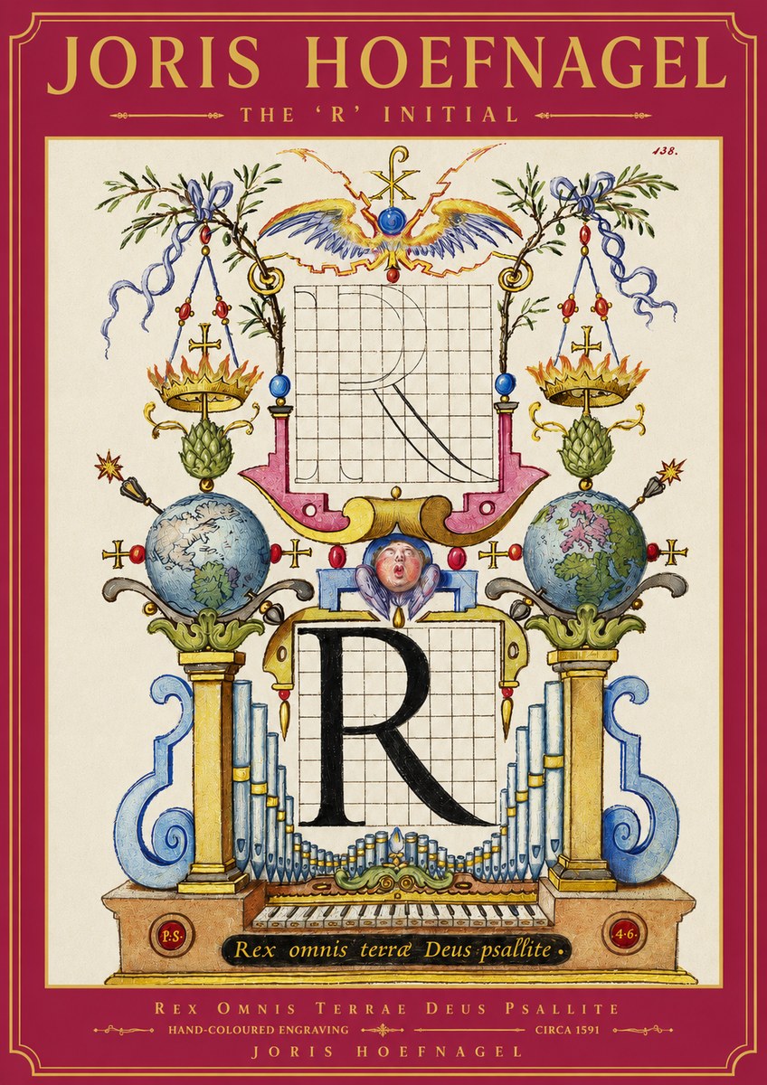 Joris Hoefnagel The 'R' Initial No2 - Affiche