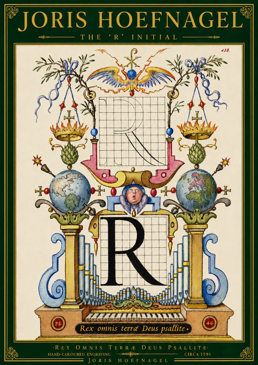 Joris Hoefnagel The 'R' Initial No5 - Affiche