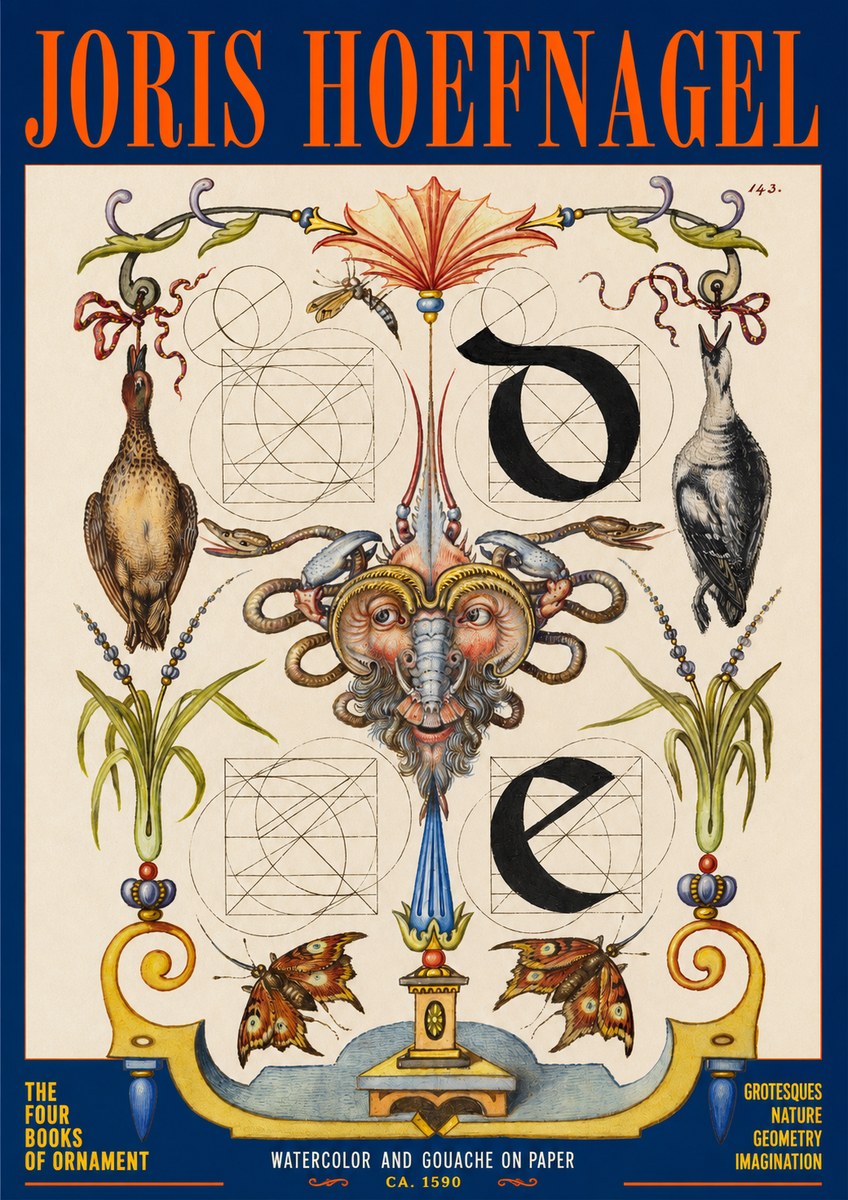 Joris Hoefnagel Ornamental Composition No2 - Affiche
