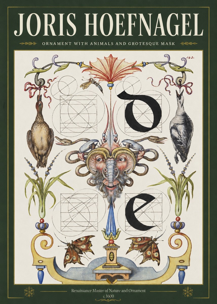 Joris Hoefnagel Ornamental Composition No4 - Affiche