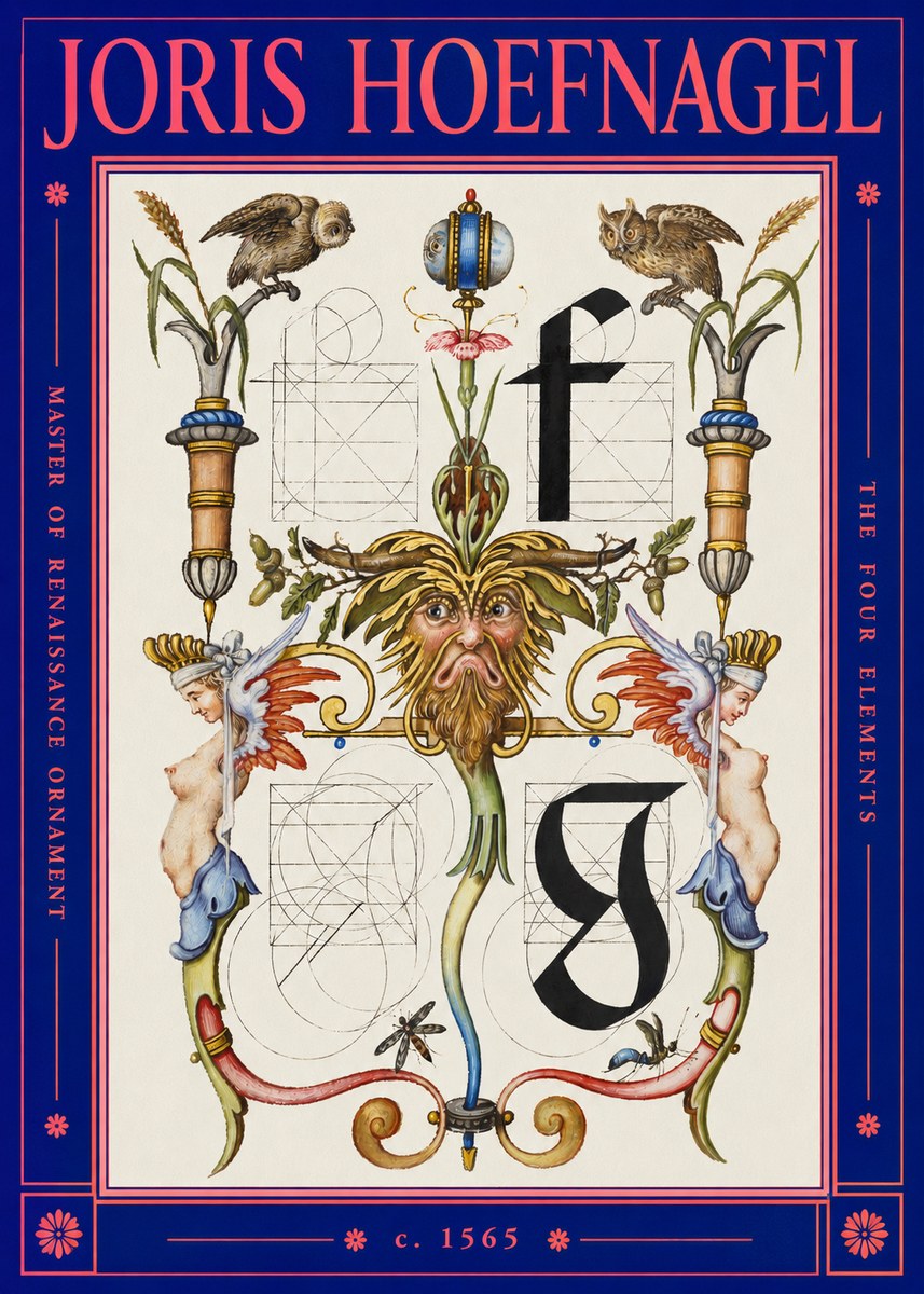Joris Hoefnagel The Four Elements II No2 - Affiche