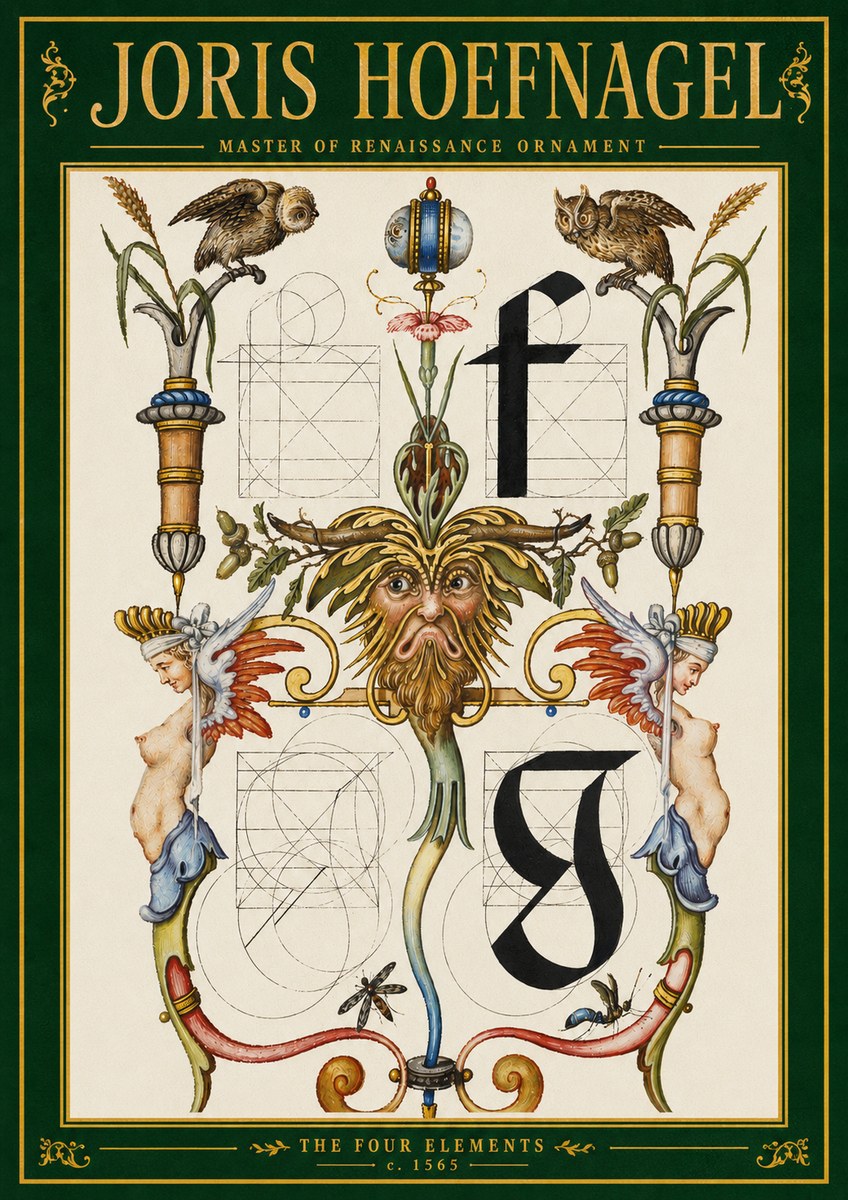 Joris Hoefnagel The Four Elements II No3 - Affiche