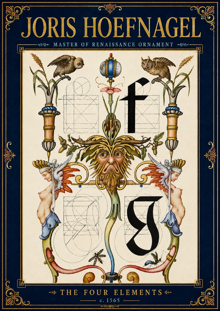 Joris Hoefnagel The Four Elements II No6 - Affiche
