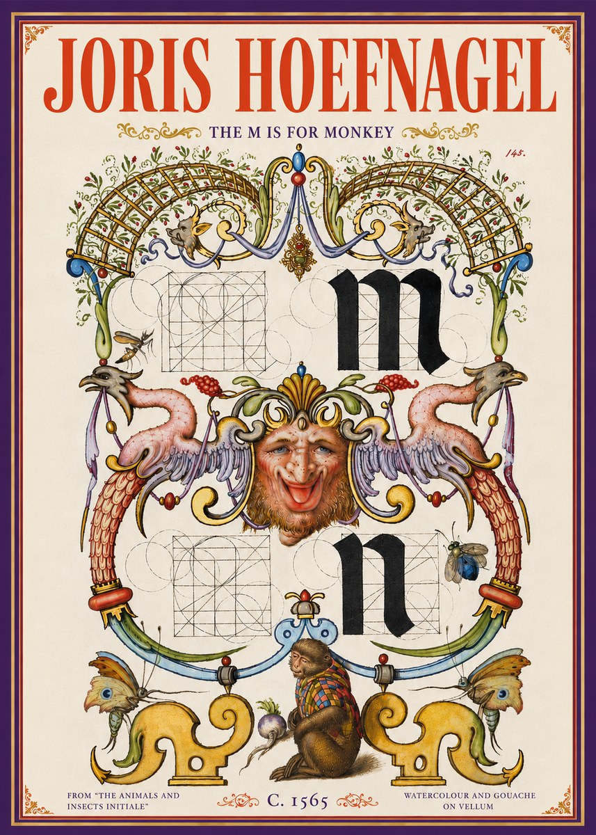 Joris Hoefnagel Grotesques and Ornaments No6 - Affiche