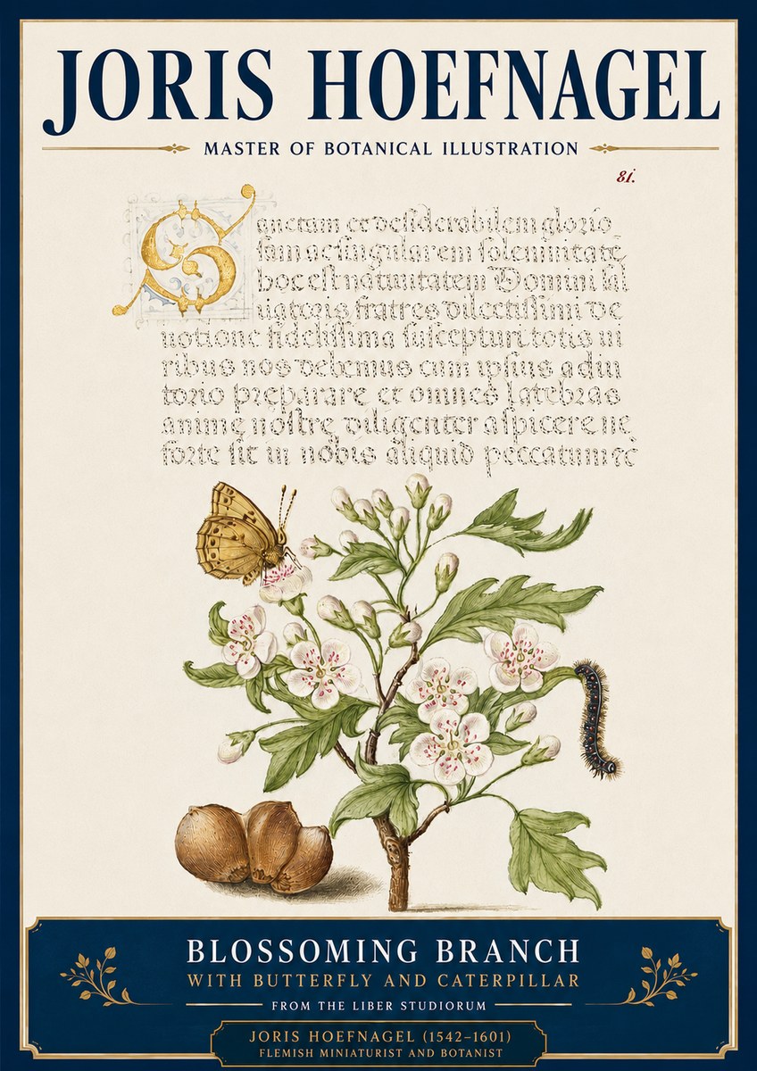 Joris Hoefnagel Blossoming Branch No4 - Affiche