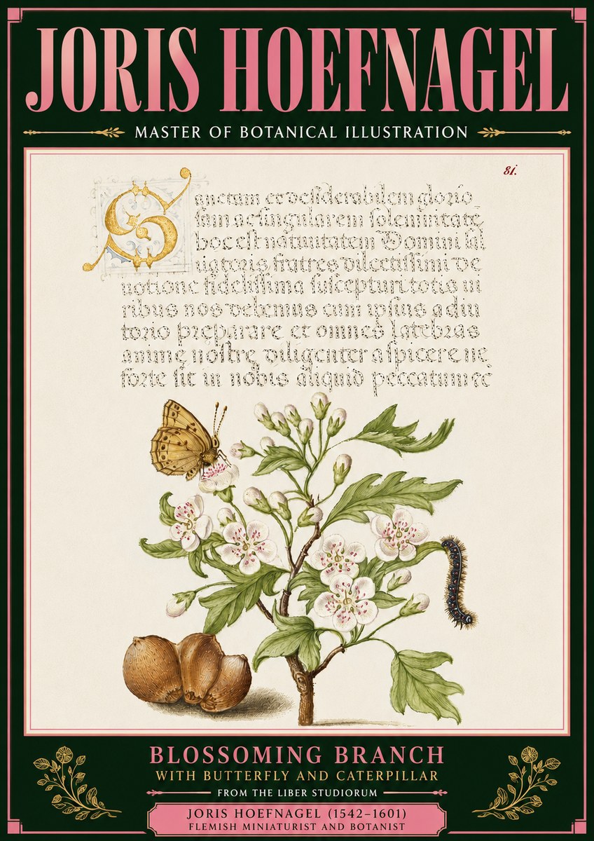 Joris Hoefnagel Blossoming Branch No6 - Affiche