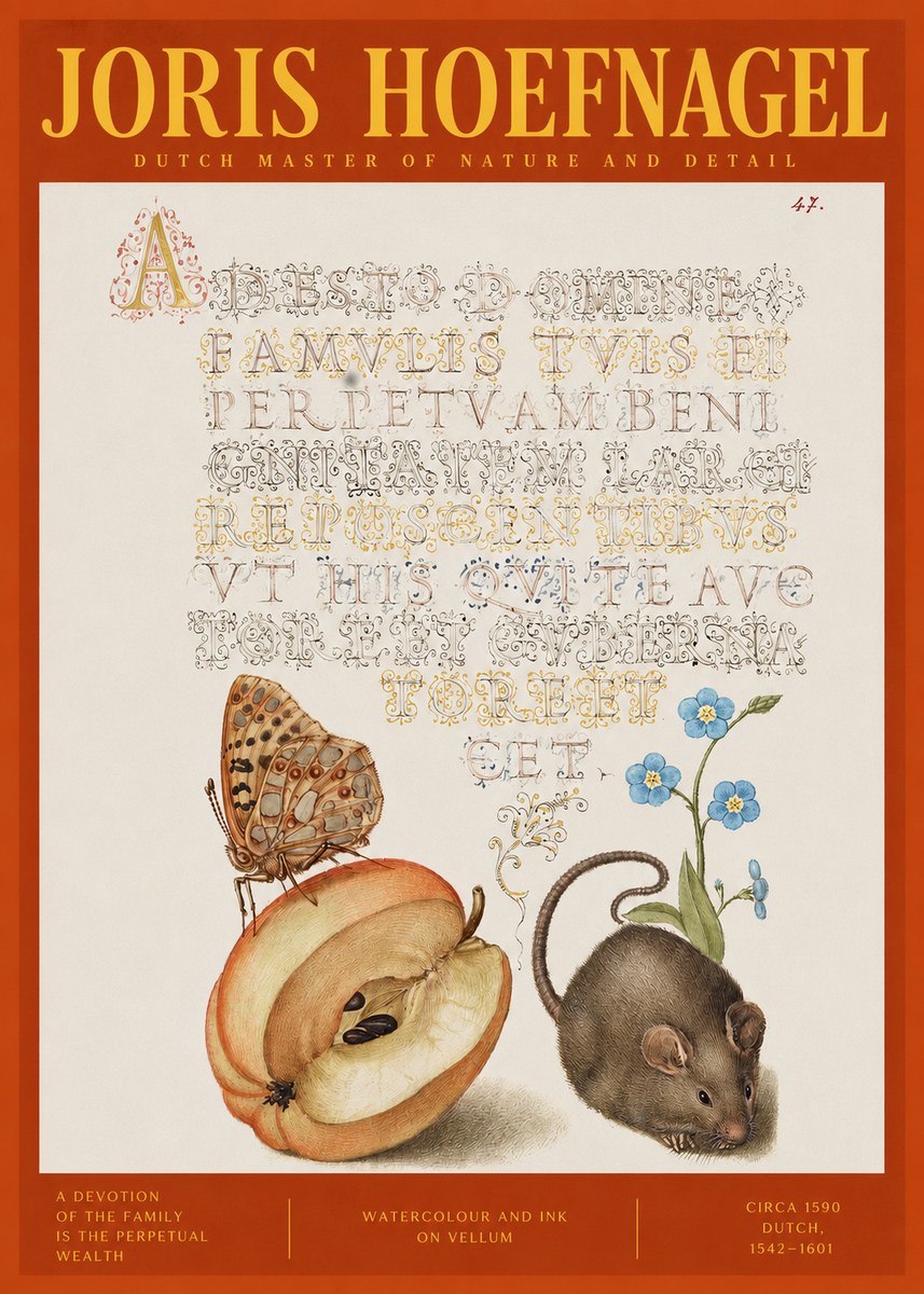 Joris Hoefnagel A Devotion of the Family Is the Perpetual Wealth No2 - Affiche