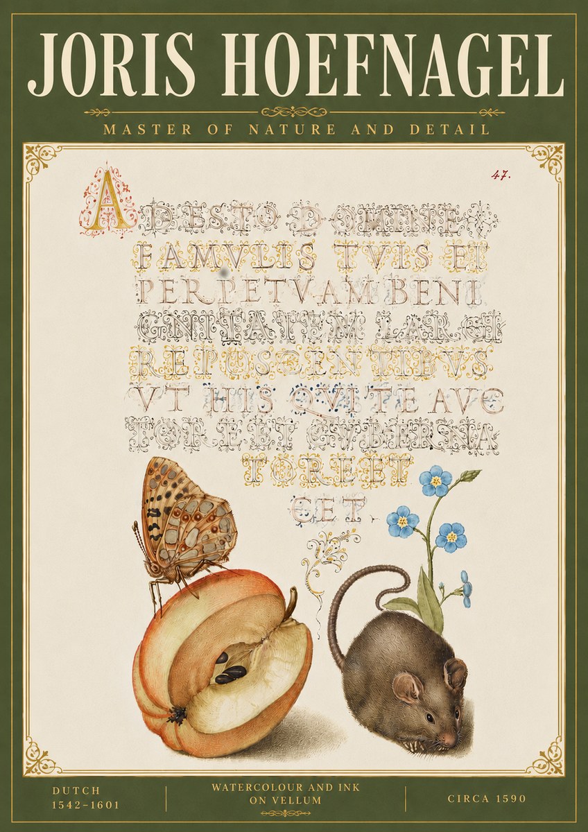 Joris Hoefnagel A Devotion of the Family Is the Perpetual Wealth No6 - Affiche